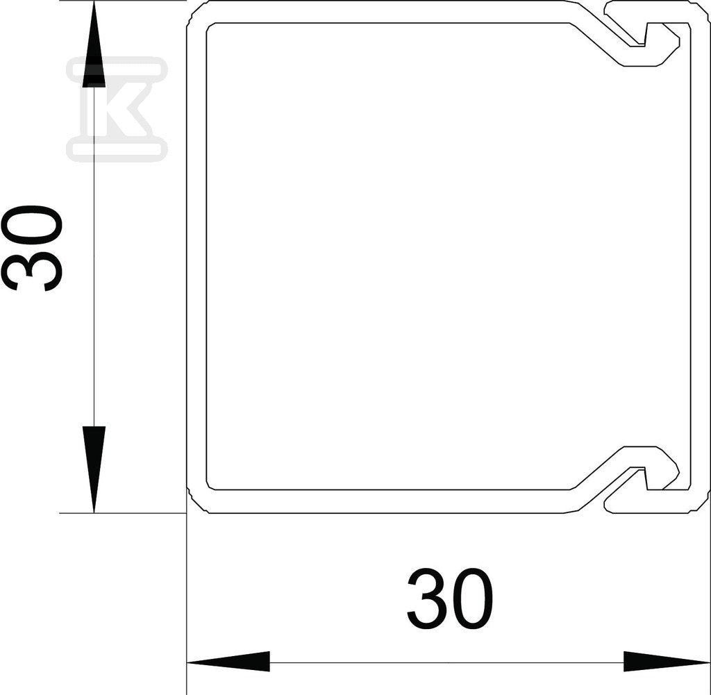 Kanał instalacyjny typ WDK30030RW