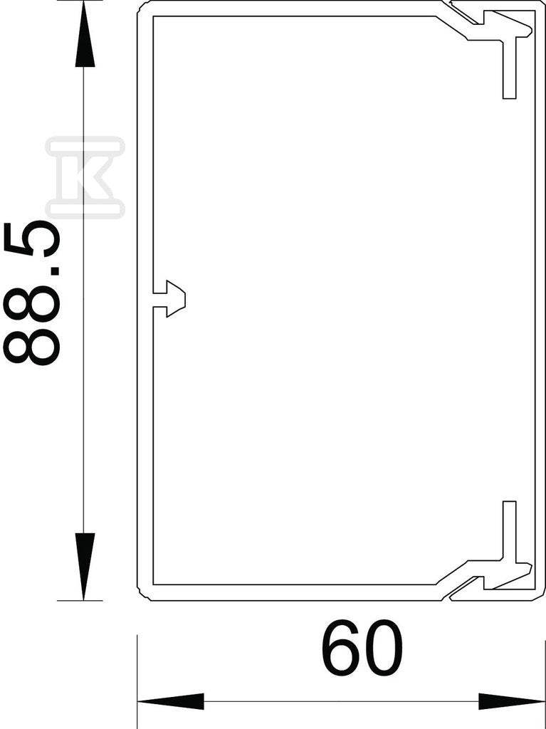 Kanał instalacyjny typ WDK60090RW