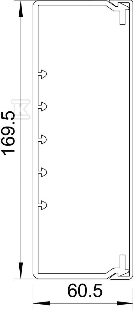 Kanał instalacyjny typ WDK60170RW