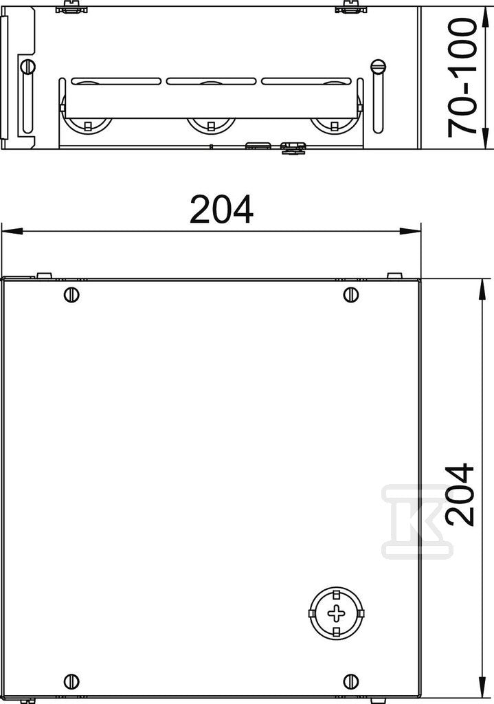 Puszka podpodłogowa typ UDHOME BOX 4