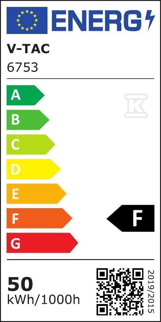Projektor LED V-TAC 50W SMD F-CLASS Biały VT-4954 4000K 4300lm