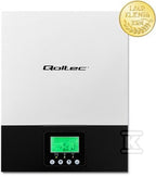 Falownik hybrydowy jednofazowy Qoltec off-grid 53875, 1,5kW 1MPPT, WIFI, 2 lata gwarancji