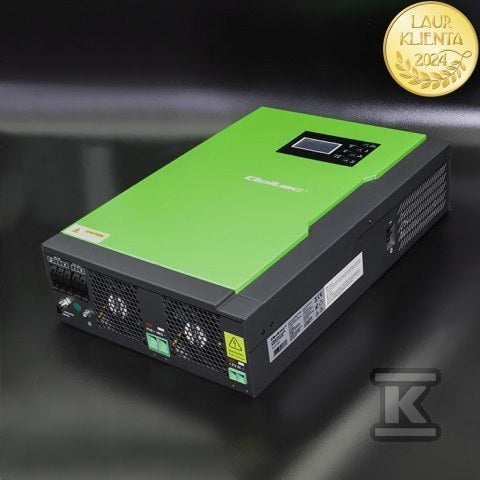 Falownik hybrydowy jednofazowy Qoltec off-grid 53887, 5,5KW 1MPPT, WIFI, 2 lata gwarancji
