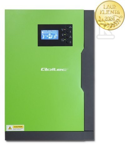 Falownik hybrydowy jednofazowy Qoltec off-grid 53887, 5,5KW 1MPPT, WIFI, 2 lata gwarancji