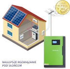 Falownik hybrydowy jednofazowy Qoltec off-grid 53887, 5,5KW 1MPPT, WIFI, 2 lata gwarancji