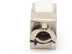 Moduł (gniazdo) keystone RJ45 (8P8C) kat.6A, STP, ekranowany, beznarzędziowy, stalowy, 1szt