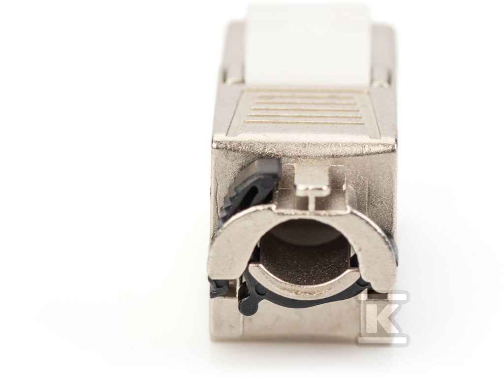 Moduł (gniazdo) keystone RJ45 (8P8C) kat.6A, STP, ekranowany, beznarzędziowy, stalowy, 1szt