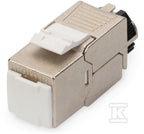 Moduł (gniazdo) keystone RJ45 (8P8C) kat.6A, STP, ekranowany, beznarzędziowy, stalowy, 1szt