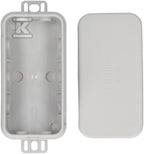 E126 - Puszka odgałęźna naścienna, biała IP54 85 x 44 x 40 mm E126W
