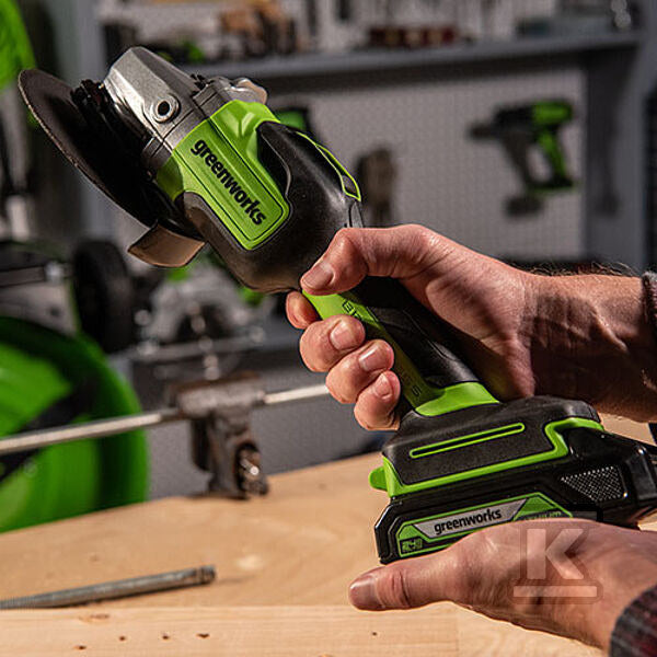 Szlifierka Kątowa Greenworks Gd24Ag 24V