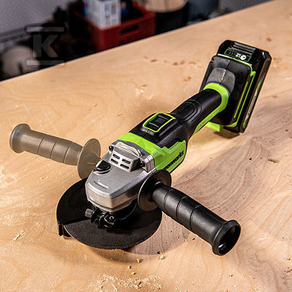 Szlifierka Kątowa Greenworks Gd24Ag 24V