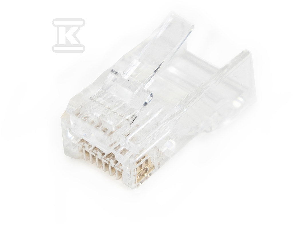 Wtyk RJ45 (8P8C) przelotowy, kat.6, nieekranowany, AWG 26-24, opakowanie 100 szt.