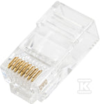 Wtyk RJ45 (8P8C) przelotowy, kat.6, nieekranowany, AWG 26-24, opakowanie 100 szt.