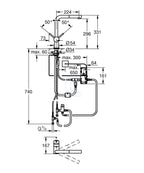 Bateria zlewozmywakowa Minta Touch elektroniczna jednouchwytowa, chrom, kąt obrotu wylewki 360°, głowica Ceramiczna 46 mm, wyciągana wylewka, dotykowe uruchamianie przepływu