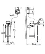 Filtr Grohe Red z głowicą, do twardej wody, 600 l