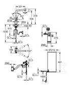 System gotujący wodę Grohe Red Duo kuchenny, chrom, bateria i bojler 7 l, dostęp do wody zwykłej i wrzątku, głowica Ceramiczna 28 mm, blokada bezpieczeństwa, kąt obrotu wylewki typu L 150° filtr w zestawie
