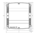Obudowa z tworzywa sztucznego, FieldPower®, 192 x 181 x 42 mm, Poliwęglan, wzmocniony włóknem szklanym, nieobrobiony, czarny, GH 10P PT6