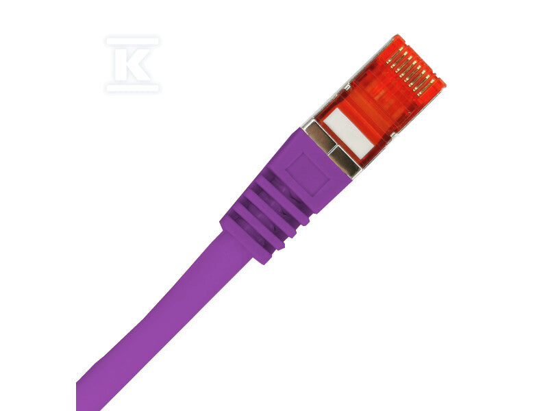 Patch-cord ALANTEC kat.6A S/FTP fioletowy 3m LSOH