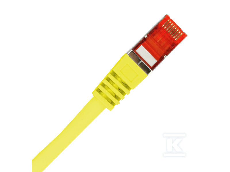Patchcord S/FTP kat.6A LSOH 2.0m żółty ALANTEC