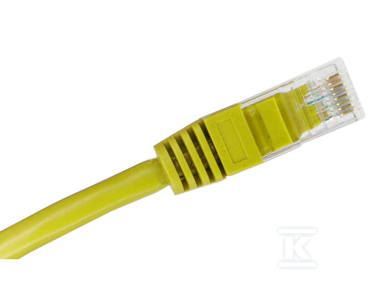 Patchcord U/UTP kat.6A LSOH 5.0m żółty ALANTEC