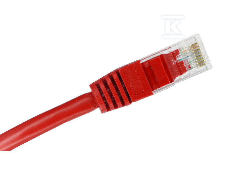 Patchcord U/UTP kat.6 PVC 2.0m czerwony ALANTEC