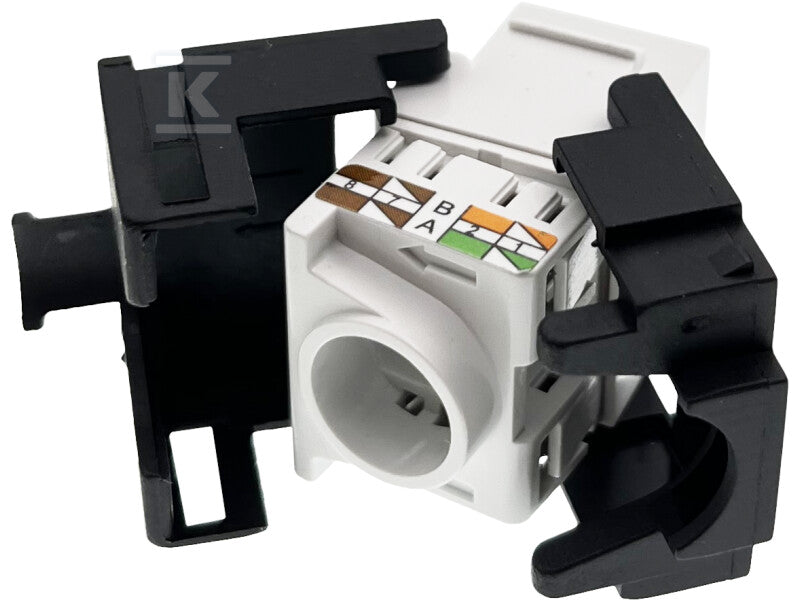 Gniazdo Keystone RJ45 UTP kat.6 beznarzędziowe nieekranowne Q-LANTEC