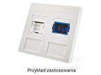 Adapter 45x45 2xRJ45 (płaski) ALANTEC