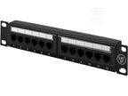 Patch panel UTP 12 portów LSA 10" 1U