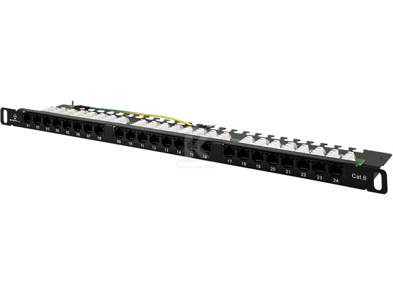 Patch panel OPTIMUM UTP kat.6 24 porty LSA 0.5U