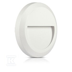 Oprawa schodowa 2W LED V-TAC biała okrągła 230V IP65 VT-1142 4000K 80lm