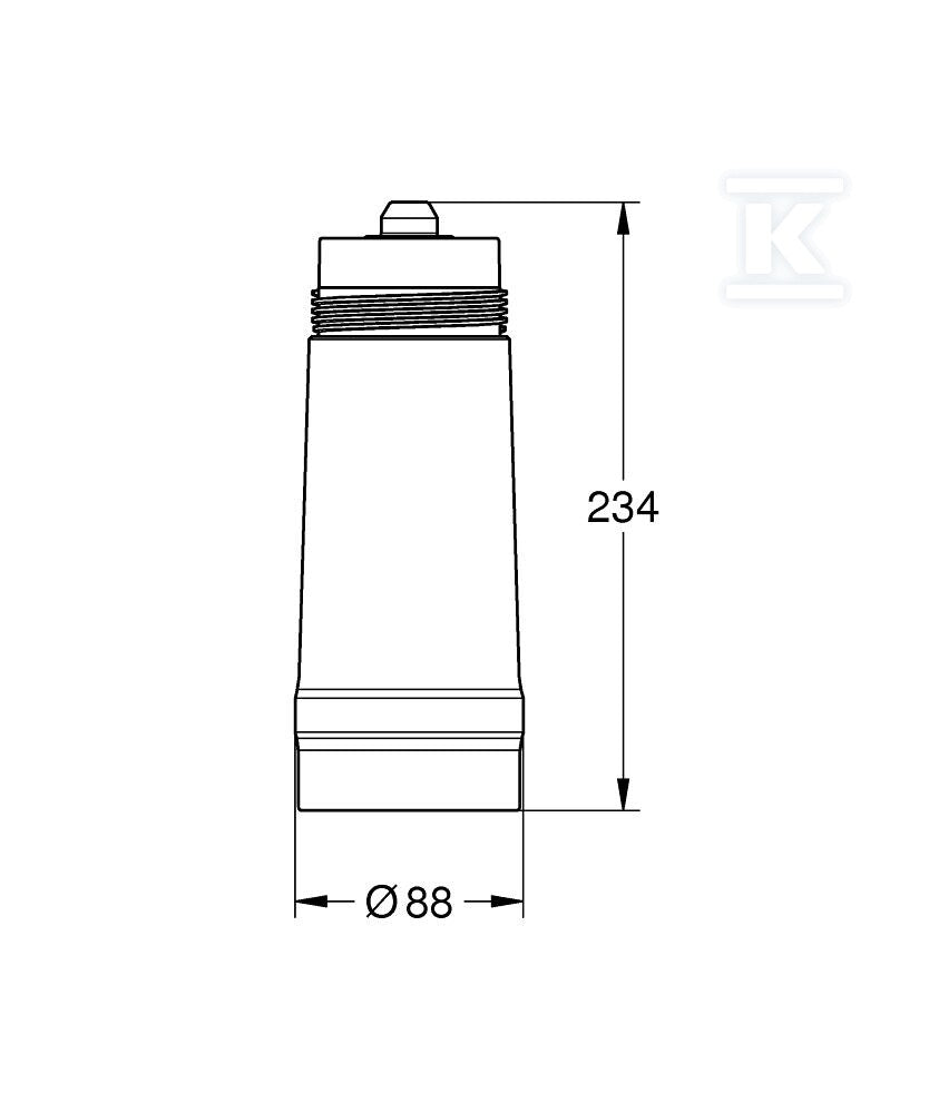 Filtr Grohe Blue w rozmiarze S, filtracja 5-fazowa, 600 l