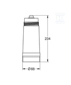 Filtr Grohe Blue w rozmiarze S, filtracja 5-fazowa, 600 l