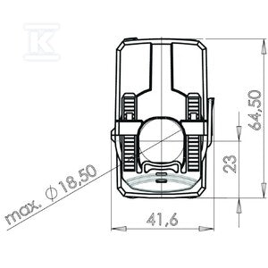 Przekładnik prądowy, Przekładnik prądowy z rdzeniem rozdzielonym, KCMA-18-150-1A-2VA-3