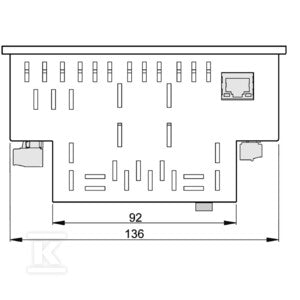 Urządzenie pomiarowe wielkości elektrycznych, 720 V, Modbus RTU, Modbus-Gateway, Modbus TCP/IP, Modbus RTU over Ethernet, SNMP, BACnet (optional), ENERGY ANALYSER 550