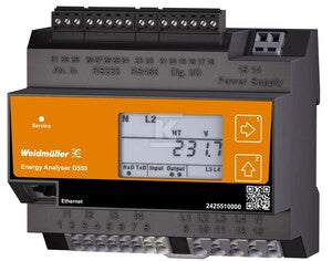 Urządzenie pomiarowe wielkości elektrycznych, 480 V, Modbus RTU, Modbus-Gateway, Modbus TCP/IP, Modbus RTU over Ethernet, SNMP, BACnet (optional), ENERGY ANALYSER D550