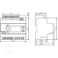 Urządzenie pomiarowe wielkości elektrycznych, 480 V, Modbus RTU, Modbus-Gateway, Modbus TCP/IP, Modbus RTU over Ethernet, SNMP, BACnet (optional), ENERGY ANALYSER D550-24