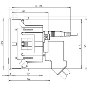 Urządzenie pomiarowe wielkości elektrycznych, 480 V, Modbus RTU, Profibus DP V0, ENERGY METER 610-PB-230