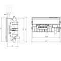 Urządzenie pomiarowe wielkości elektrycznych, 480 V, Modbus/TCP, Modbus RTU over Ethernet, ENERGY METER 525-24