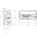 Urządzenie pomiarowe wielkości elektrycznych, 480 V, Modbus/TCP, Modbus RTU over Ethernet, ENERGY METER 525-230