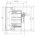 Urządzenie pomiarowe wielkości elektrycznych, 480 V, Modbus RTU, Modbus-Gateway, Modbus TCP/IP, Modbus RTU over Ethernet, SNMP, BACnet (optional), ENERGY METER 750-230