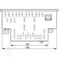 Urządzenie pomiarowe wielkości elektrycznych, 720 V, Modbus RTU, Modbus-Gateway, Modbus TCP/IP, Modbus RTU over Ethernet, SNMP, BACnet (optional), ENERGY ANALYSER 550-24