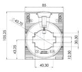 Przekładnik prądowy, zamknięty przekładnik prądowy, CMA-51-1250-5A-5VA-1