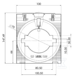 Przekładnik prądowy, zamknięty przekładnik prądowy, CMA-101-2500-5A-10VA-0,5