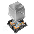 Zasilanie w obudowie, IP65, w stanie zamkniętym, w stanie kompletnym, 20 A, 24 V, DC, Zacisk IDC, PUSH IN, M12, kod A, FP PRO TOP3 24/20 2P