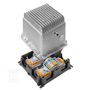 Zasilanie w obudowie, IP65, w stanie zamkniętym, w stanie kompletnym, 20 A, 24 V, DC, Zacisk IDC, PUSH IN, M12, kod A, FP PRO TOP3 24/20 2P