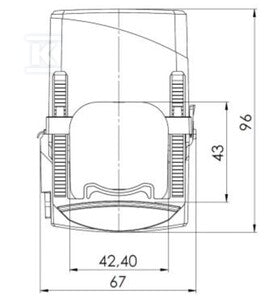 Przekładnik prądowy, Przekładnik prądowy z rdzeniem rozdzielonym, KCMA-42-400-5A-5VA-1