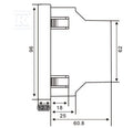 Urządzenie pomiarowe wielkości elektrycznych, 50...600 V, Modbus RTU, EM220-RTU-4DI2DO