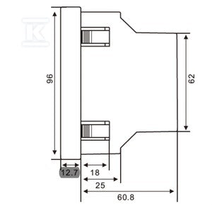 Urządzenie pomiarowe wielkości elektrycznych, 50...600 V, Modbus RTU, EM220-RTU-4DI2DO