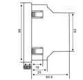Urządzenie pomiarowe wielkości elektrycznych, 50...600 V, Modbus RTU, Modbus/TCP (Port 502), Modbus-Gateway, EM220-RTU-4DI2DO-GW
