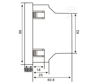 Urządzenie pomiarowe wielkości elektrycznych, 50...600 V, Modbus RTU, Modbus/TCP (Port 502), Modbus-Gateway, EM220-RTU-4DI2DO-GW